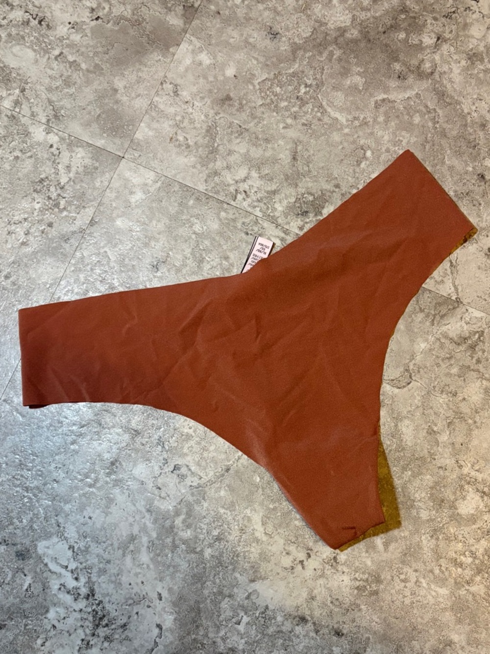 Victoria's Secret Rust NEW with tag seamless thong Underwear size XL